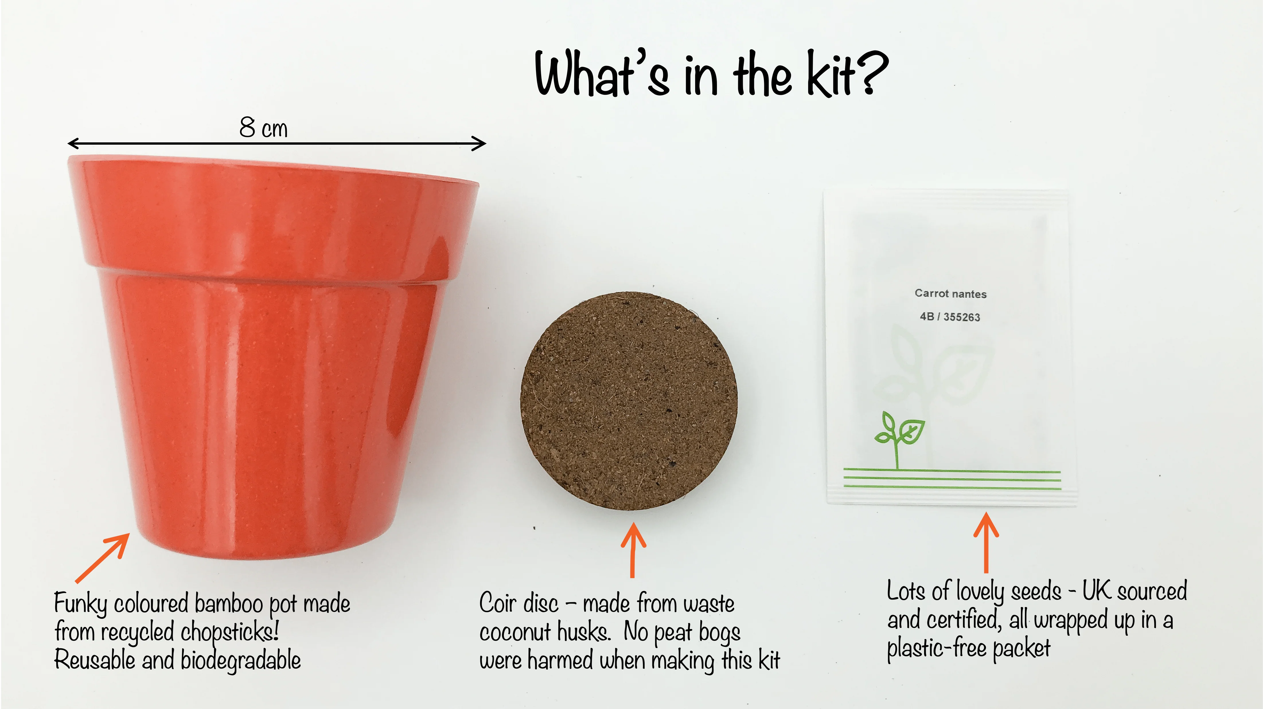 Carrot Growing Kit with Pot - Image 4