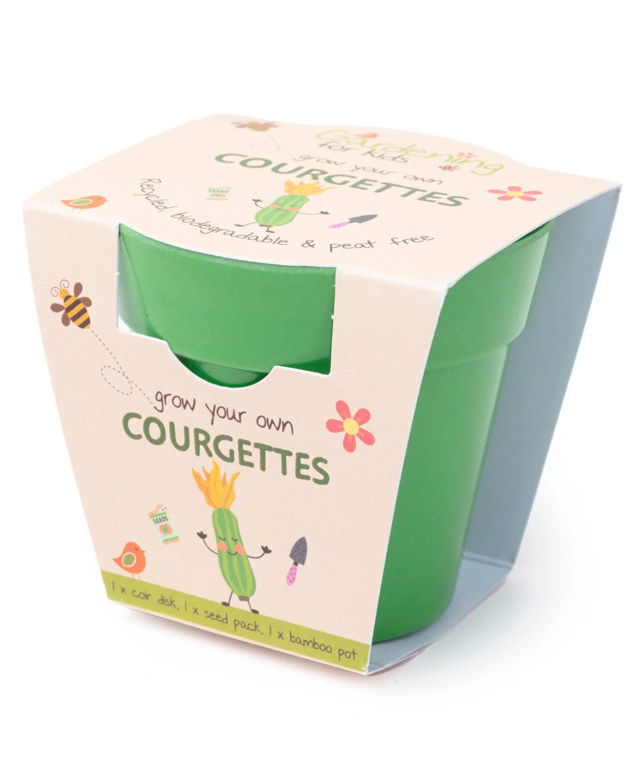 Children's Grow Your Own Courgettes Growing Kit with Pot - Image 3