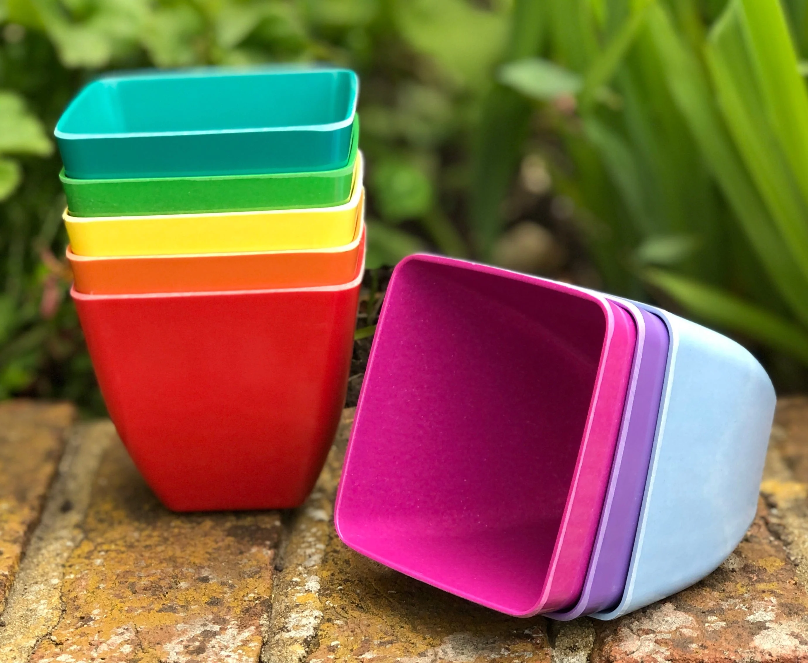 Eco-friendly Bamboo Plant Pots Set - Image 2