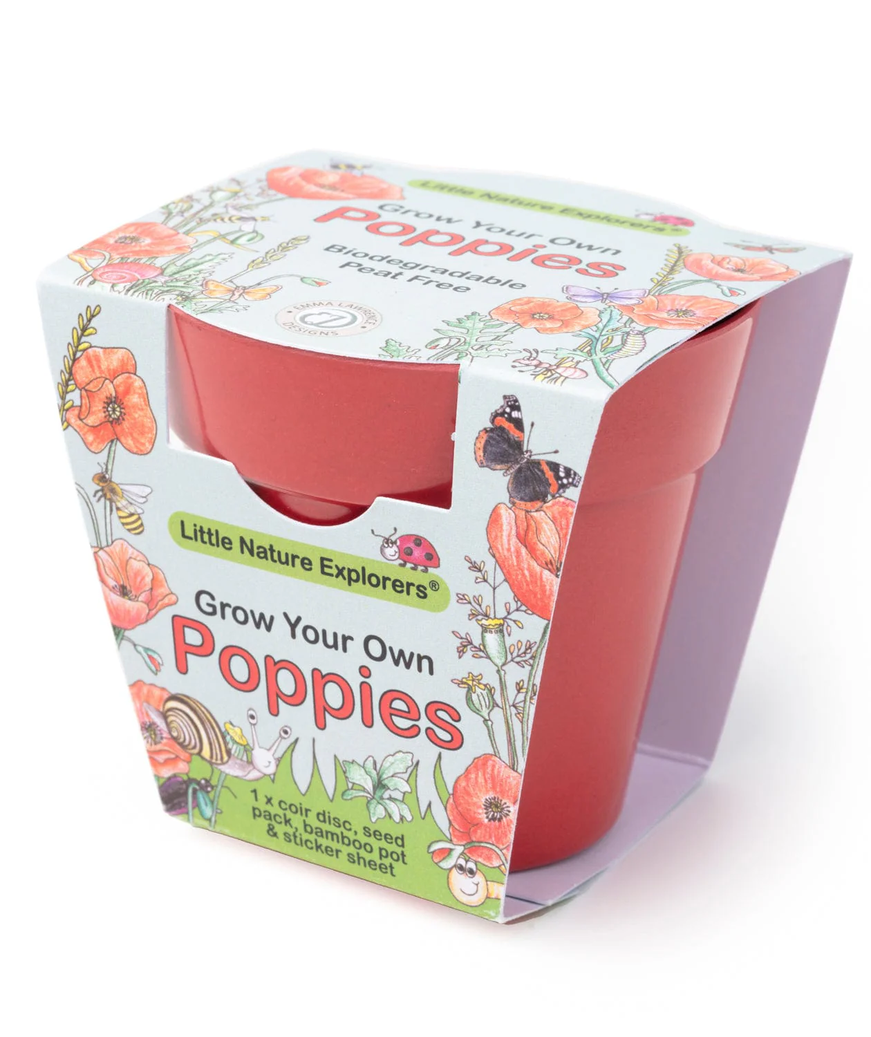 Little Nature Explorers Children's Grow Your Own Poppies Kit - Image 3