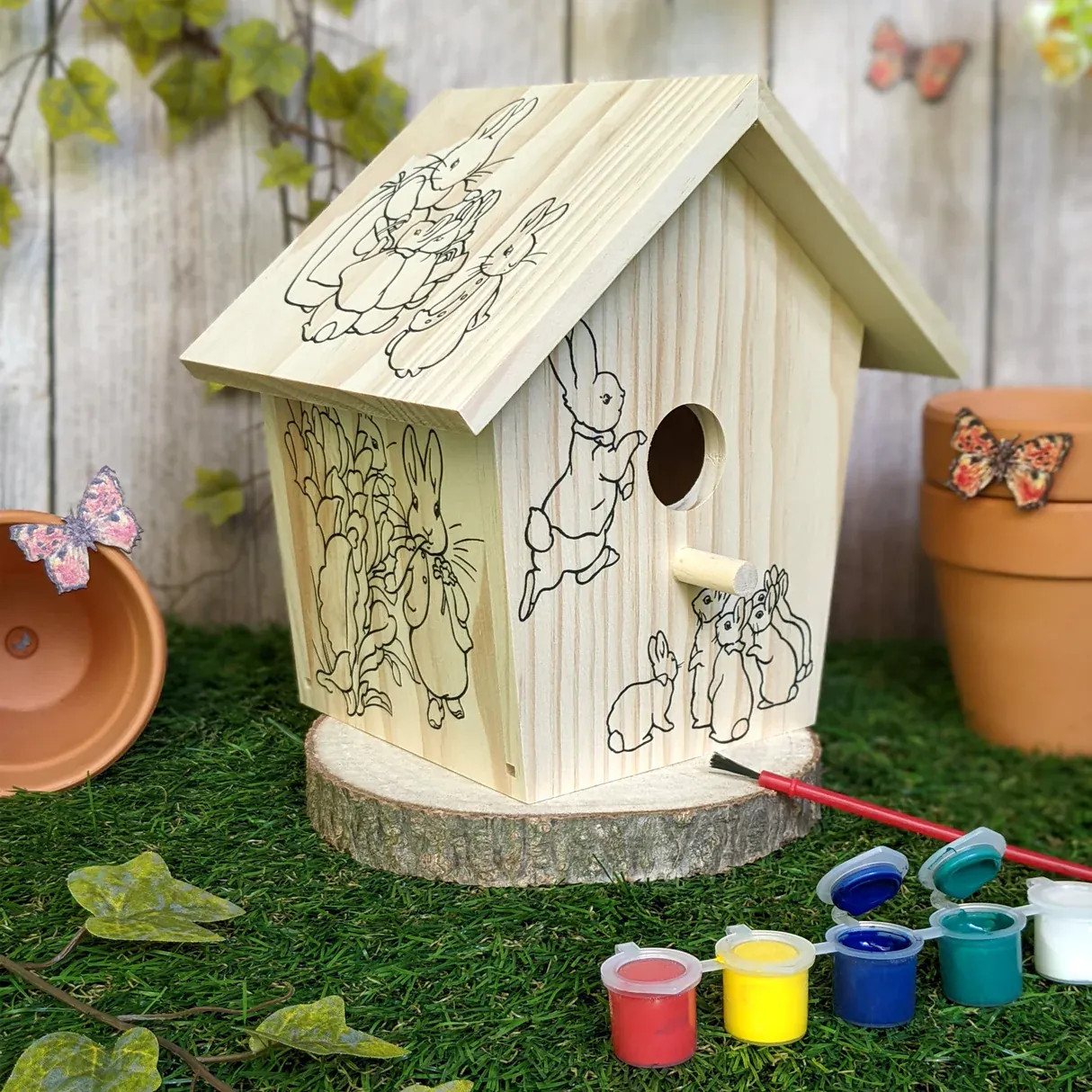Peter Rabbit Paint Your Own Bird House - Image 4