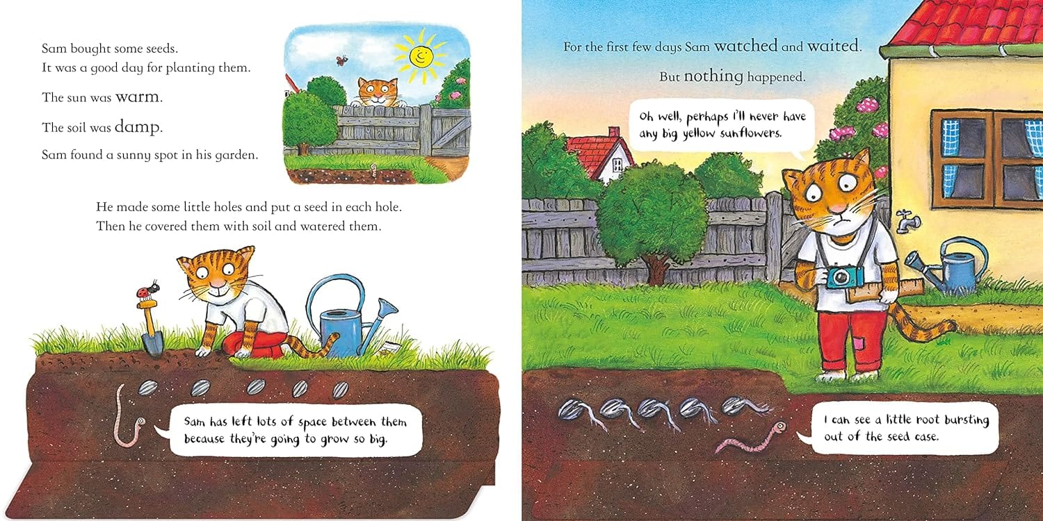 Sam Plants a Sunflower Children's Gardening Book - Image 3