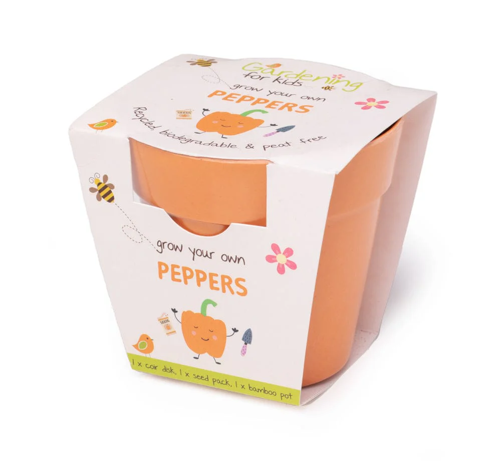 Sweet Peppers Growing Kit with Pot - Image 2