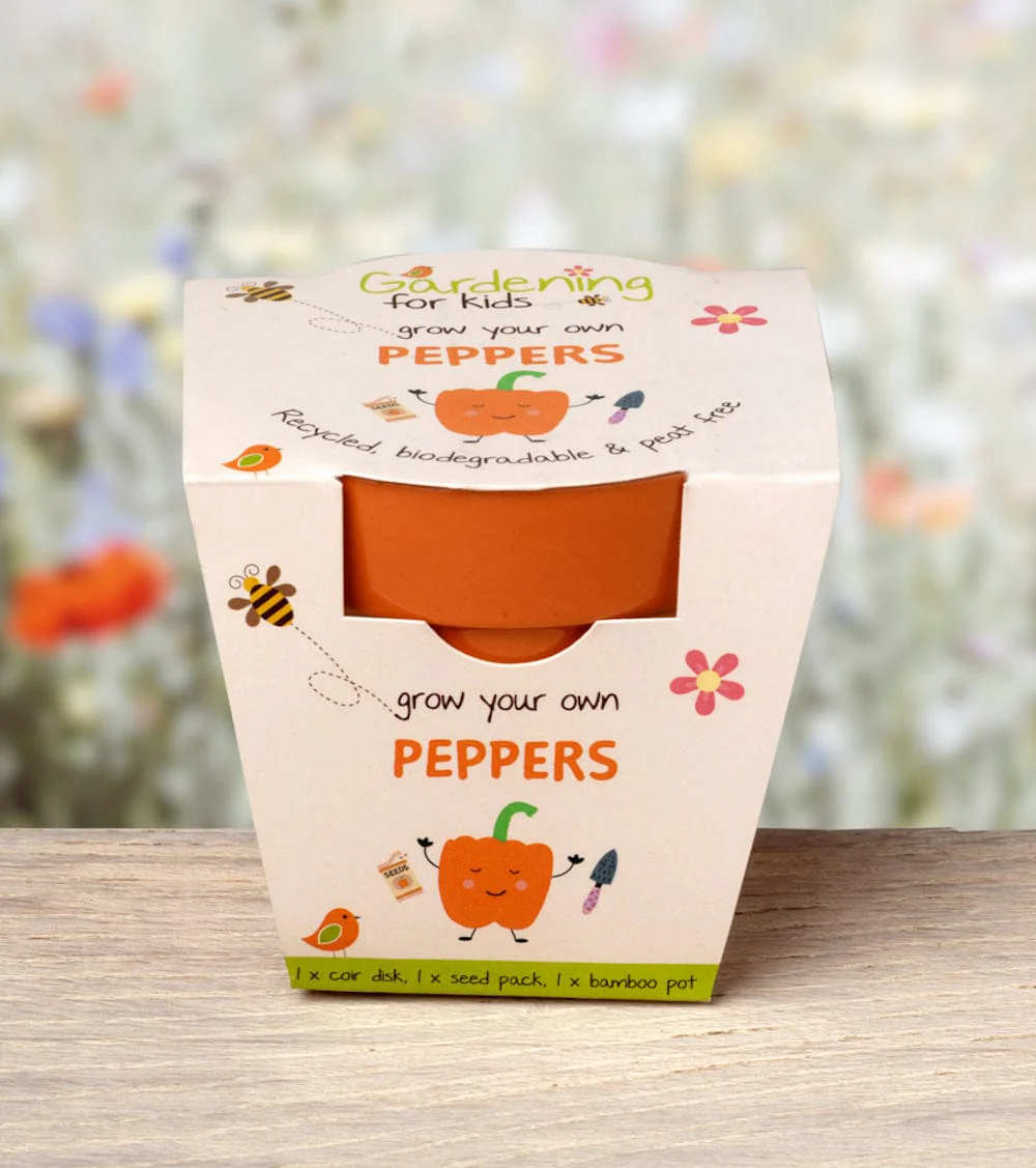 Sweet Peppers Growing Kit with Pot - Image 3