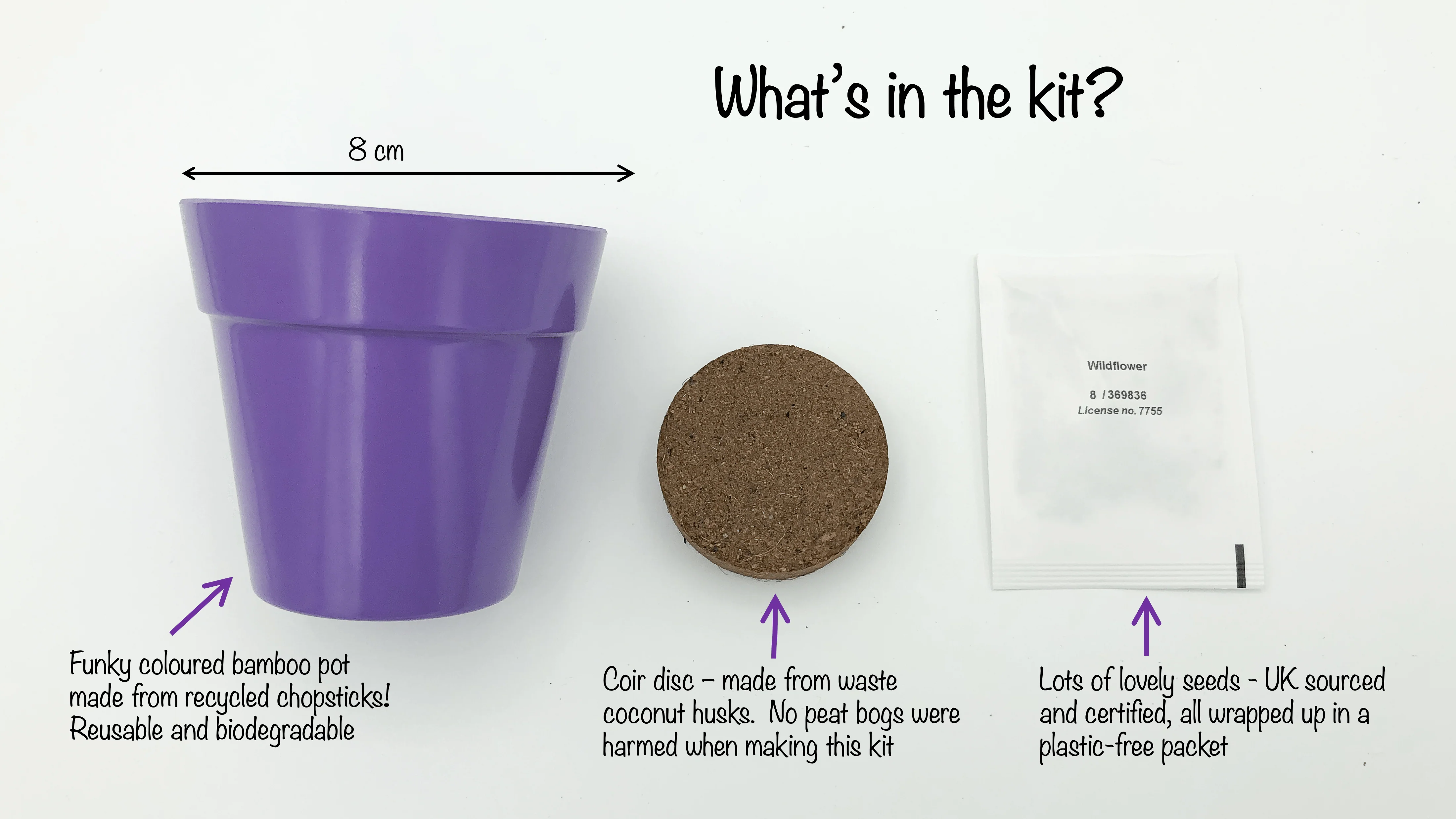 Wildflower Growing Kit with Pot - Image 3